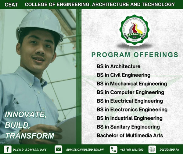 DLSUD COLLEGE OF ENGINEERING, ARCHITECTURE AND TECHNOLOGY