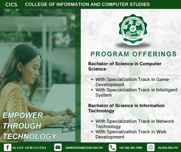 DLSUD COLLEGE OF INFORMATION AND COMPUTER STUDIES 
