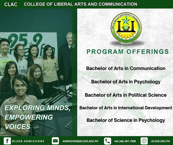 DLSUD COLLEGE OF LIBERAL ARTS AND COMMUNICATION