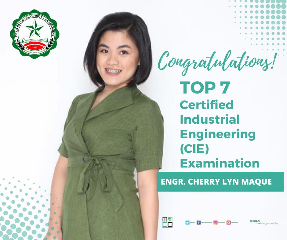 DLSU-D is top 7 in CIE Exam 2021 DLSU-D is top 7 in CIE Exam 2021