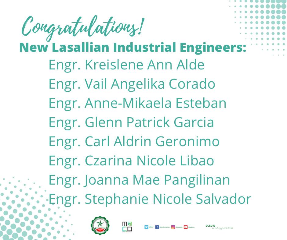 DLSU-D is top 7 in CIE Exam 2021 DLSU-D is top 7 in CIE Exam 2021