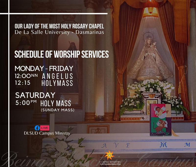 DLSU-D Chapel's worship services
