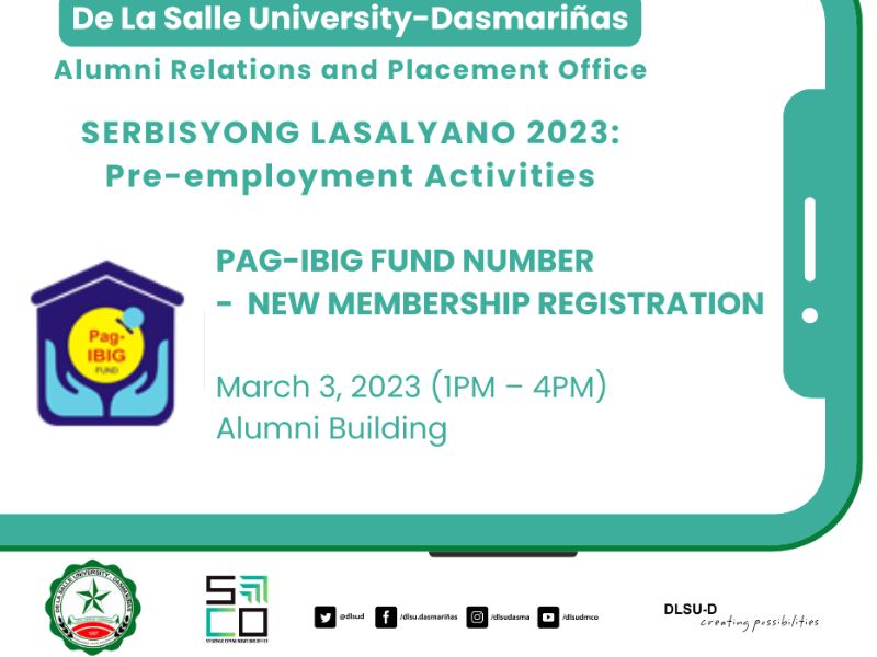 Serbisyong Lasalyano 2023: Pre-Employment Activities Serbisyong Lasalyano 2023: Pre-Employment Activities