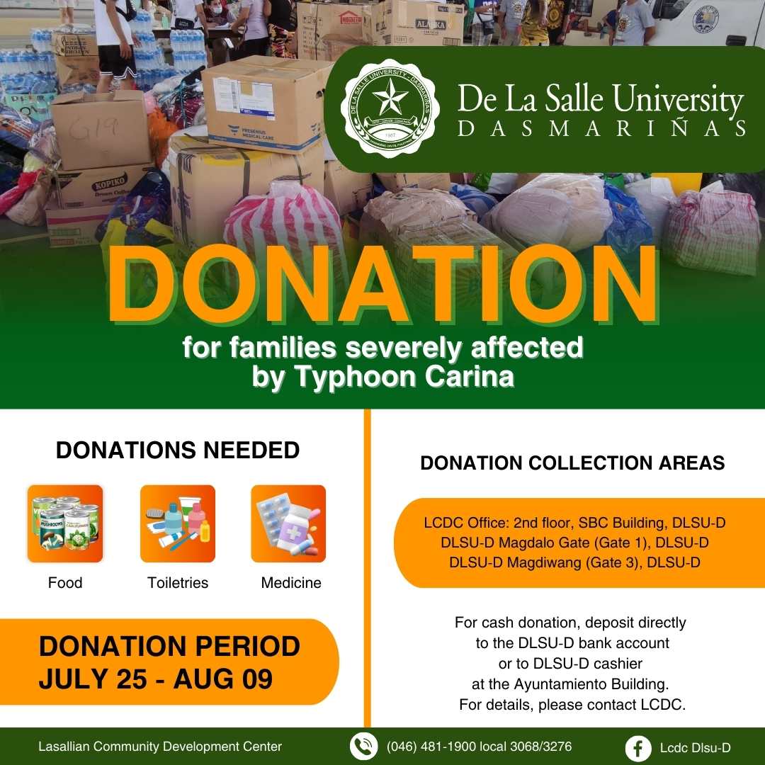 Typhoon Carina - Call for Donation