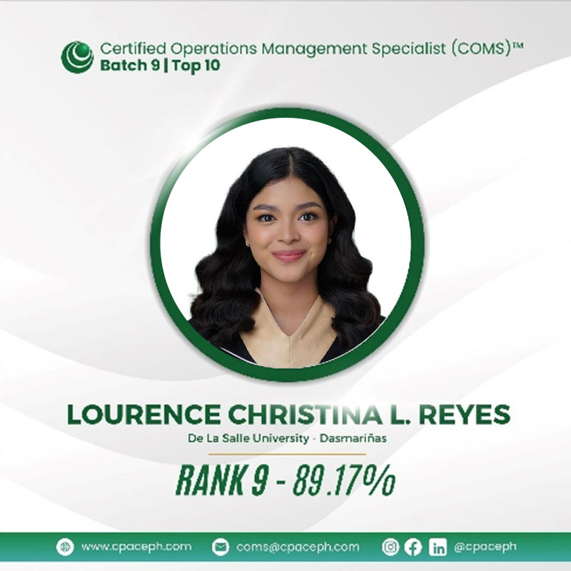 BSBA Graduates Dominate COMS Certification Exam