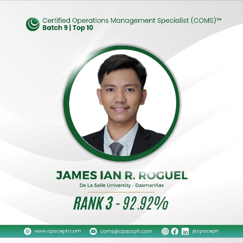 BSBA Graduates Dominate COMS Certification Exam