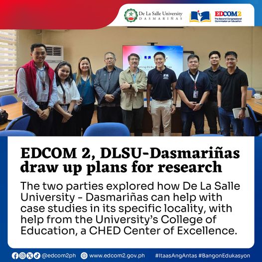 DLSU-D meets with EDCOM 2, commits to help research on education sector in Cavite