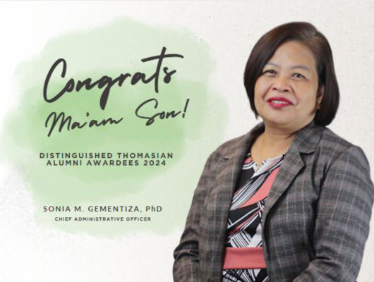 UST Alumni Association Awards Dr. Gementiza as Distinguished Alumni
