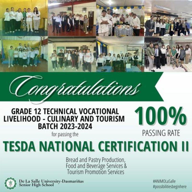 SHS students post 100% passing rate for TESDA NCII anew
