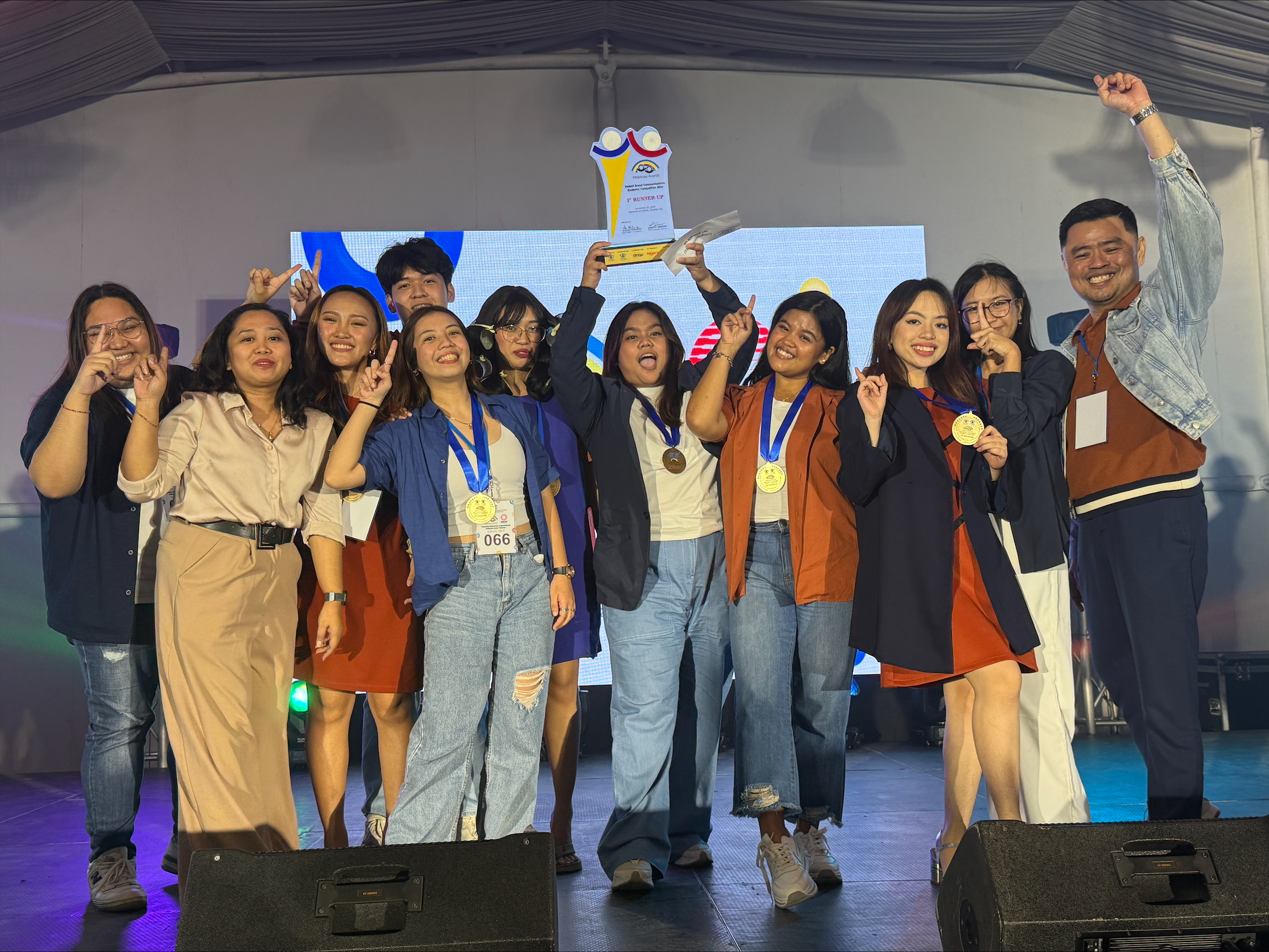 DLSU-D Marketing Team Wins First Runner-Up in Brand Communications Competition