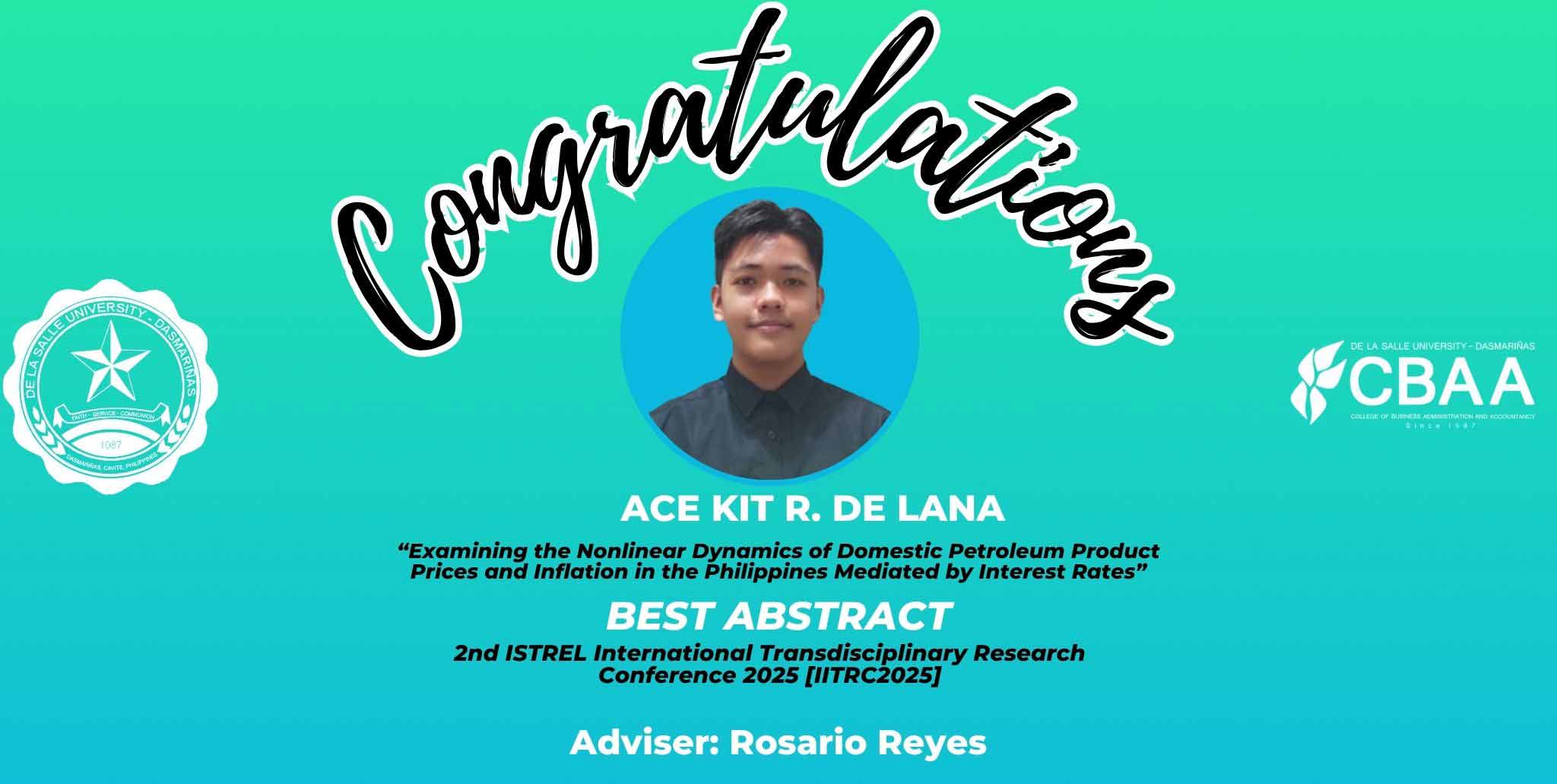 Lasallian Researchers from the Allied Business Department Win Top Awards in Prestigious Conferences 