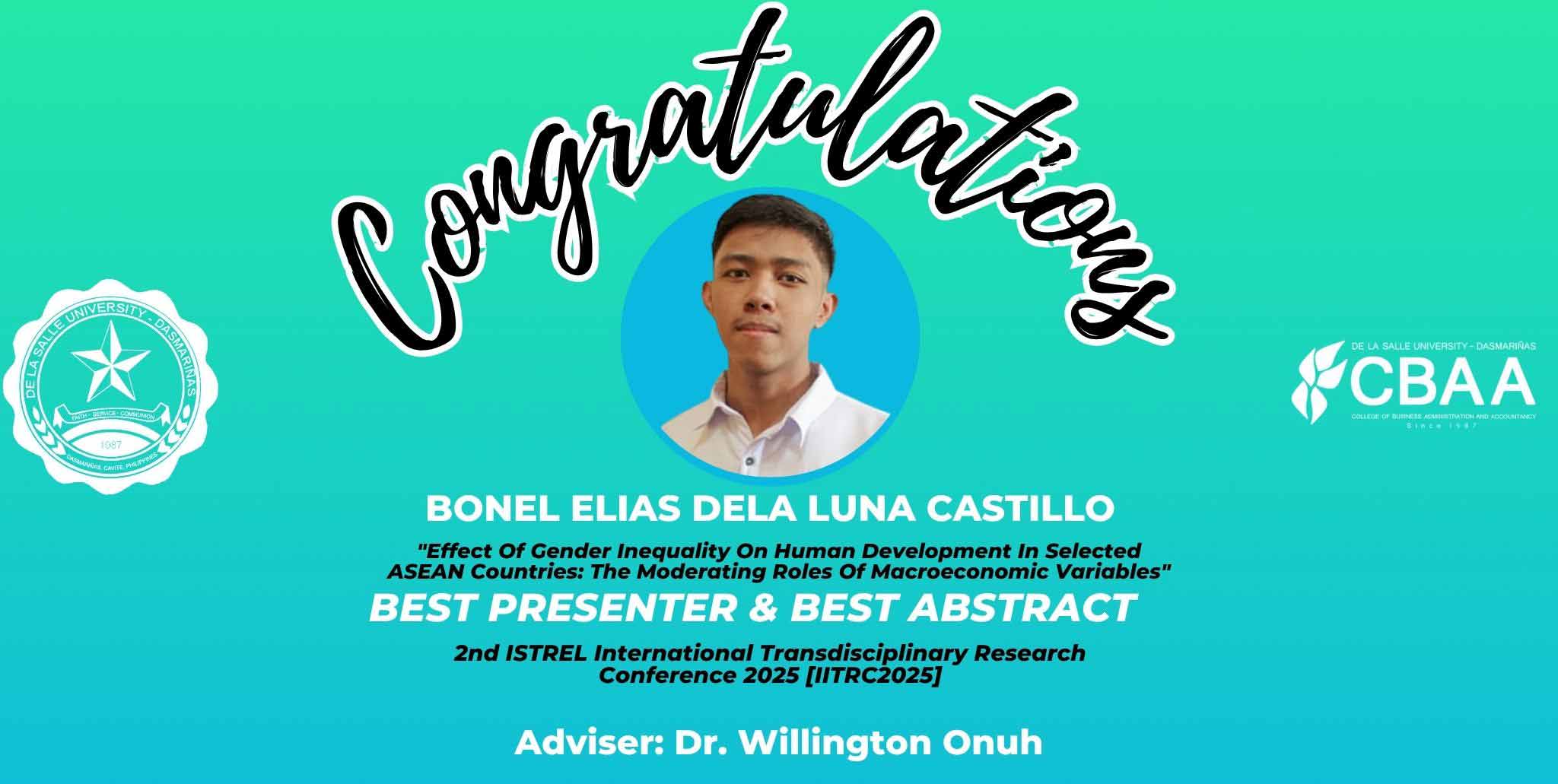 Lasallian Researchers from the Allied Business Department Win Top Awards in Prestigious Conferences 