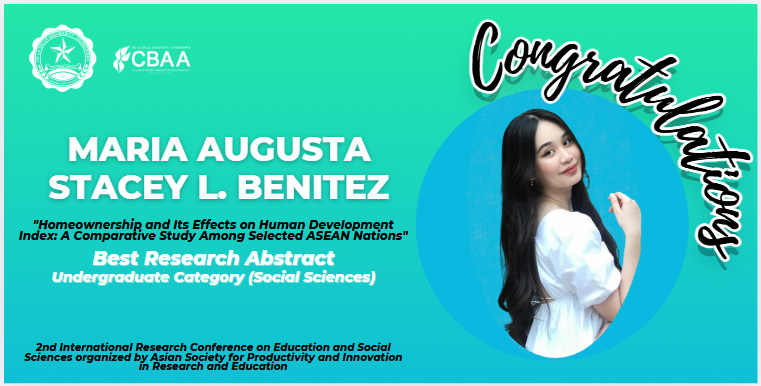 Economics Student Wins Best Research Abstract Award at International Conference