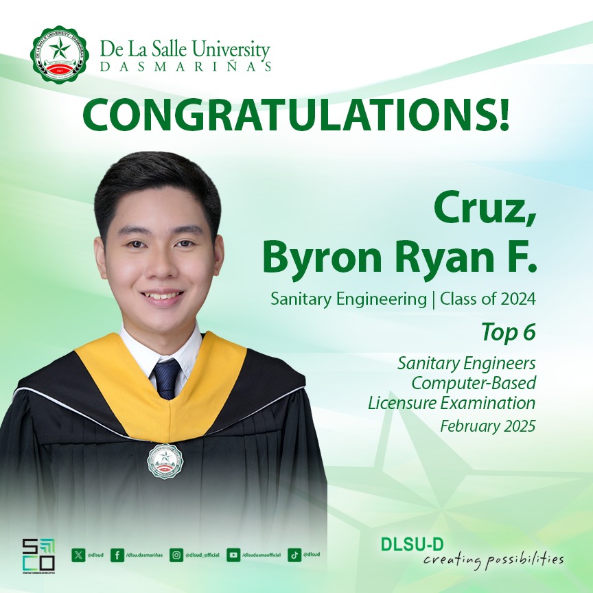 Alumnus 6th in Sanitary Engineering Licensure