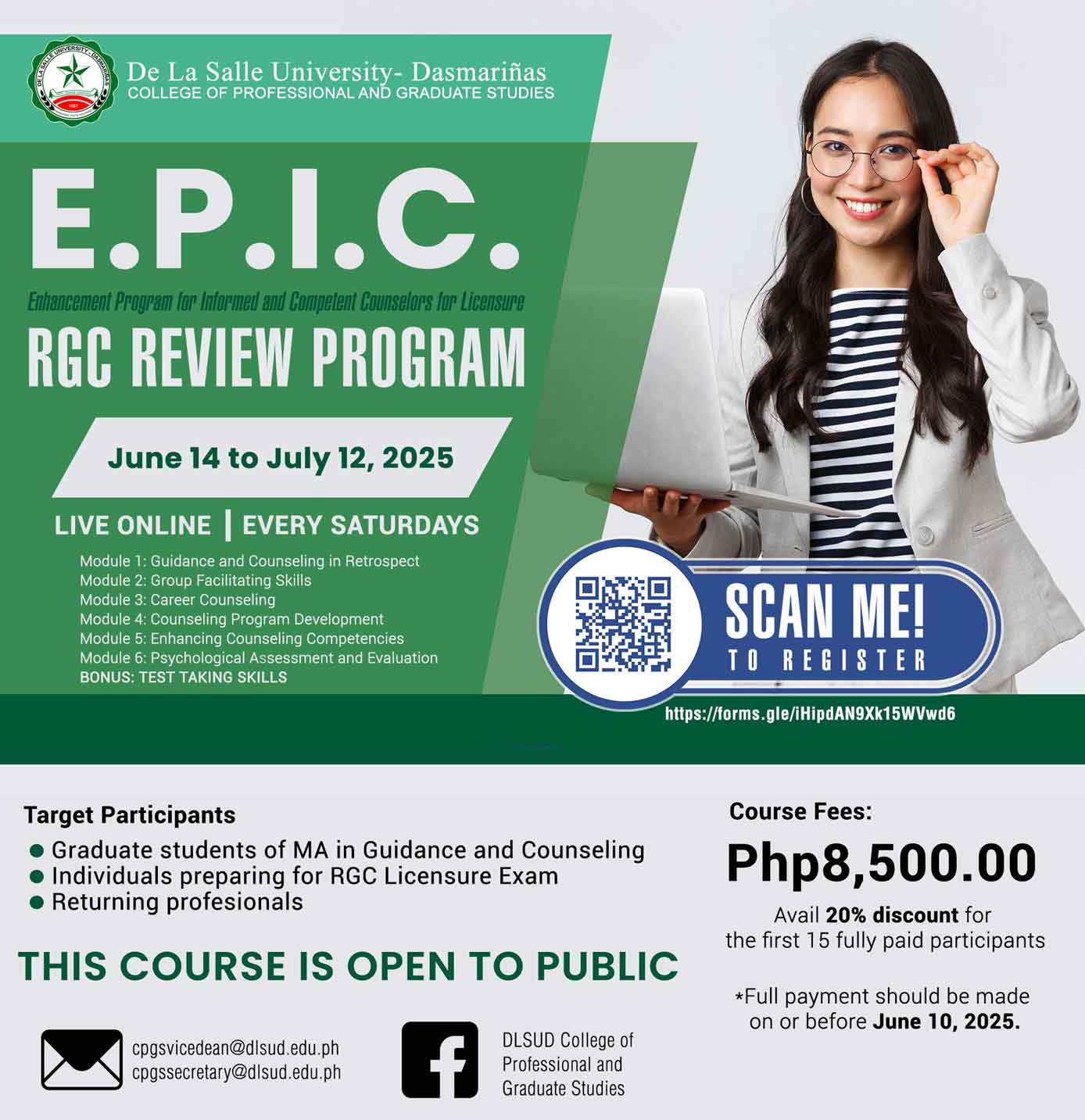 CPGS Opens Guidance Counselor Review Program