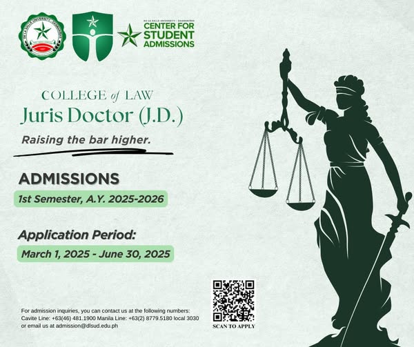 DLSU-D College of Law Opens Admissions
