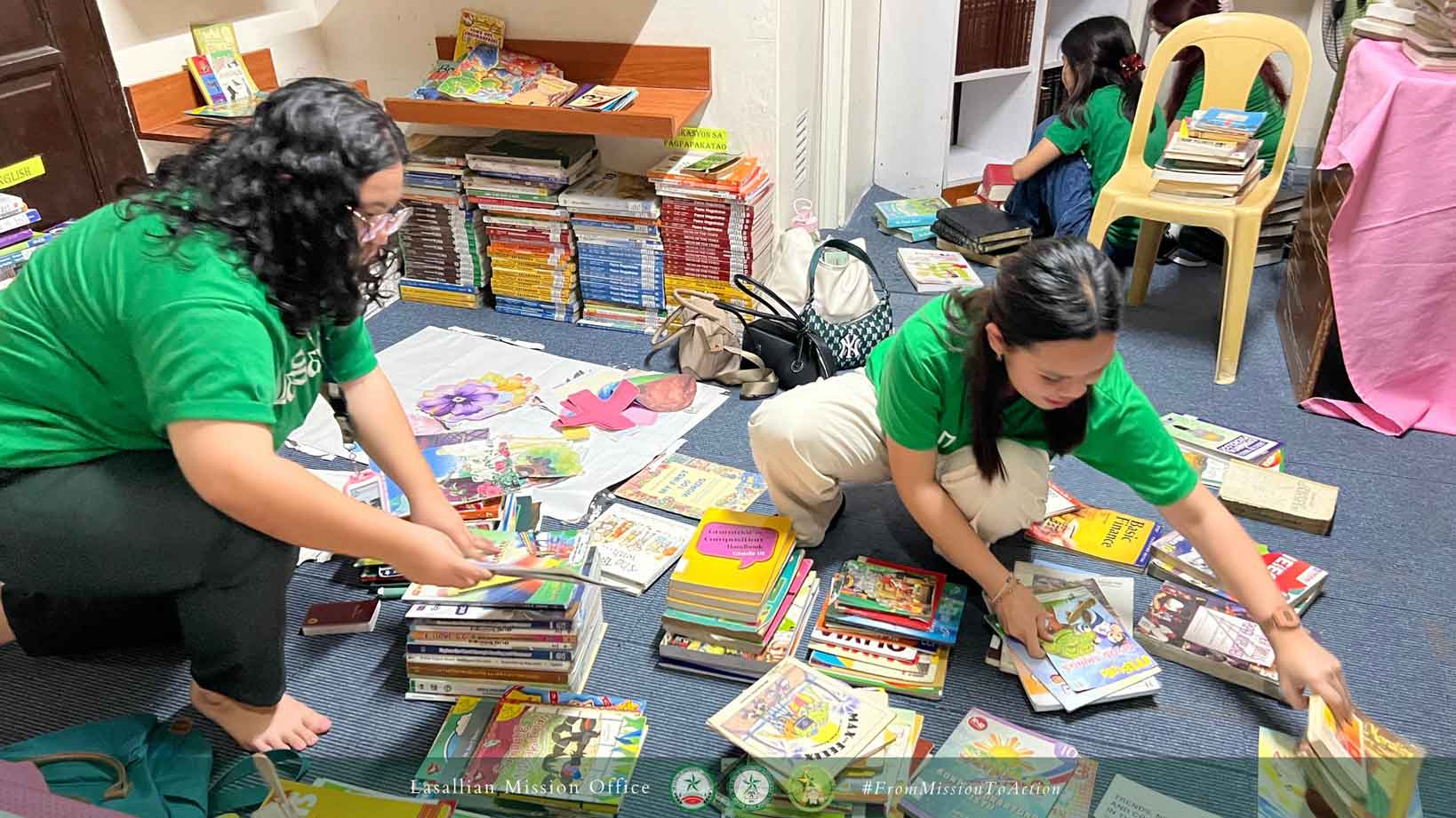 Lasallian Mission Office and LINKod Donate Books to Bahay Kalinga Library
