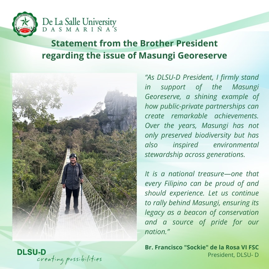 Br. Pres Supports Masungi Georeserve