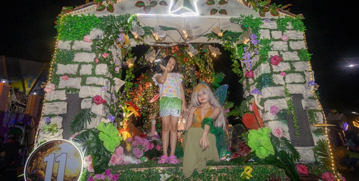 DLSU-D entry bags 1st runner up at Paruparo Festival Lighted Float Parade 
