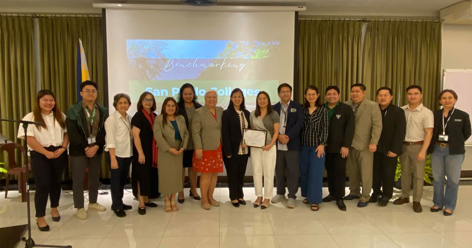 San Pablo Colleges Visits DLSU-D for Benchmarking 