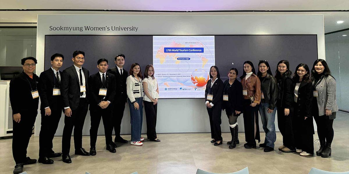 DLSU-D Tourism Students and Faculty Earn Honors at World Tourism Conference