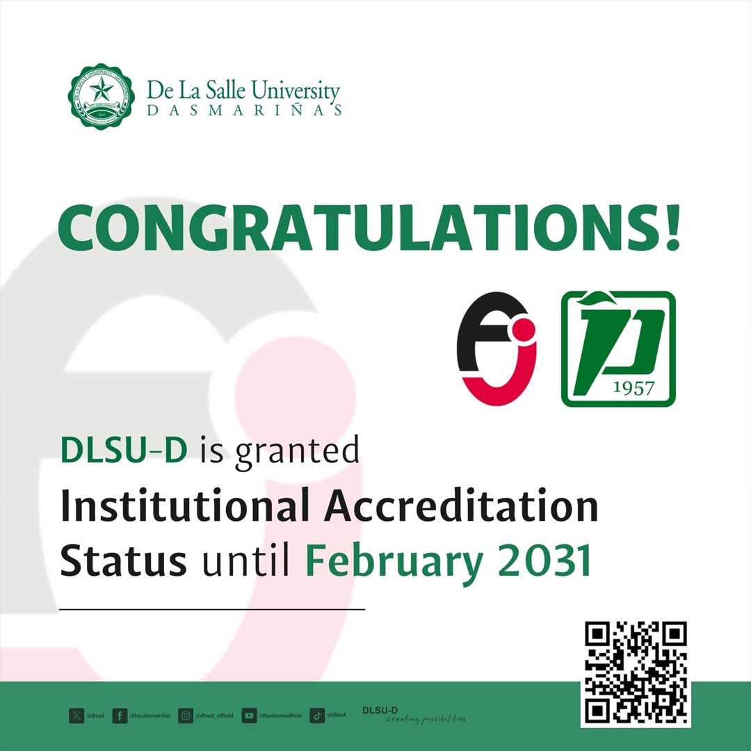 DLSU-D Earns Institutional Accreditation, Program Accreditations Renewed