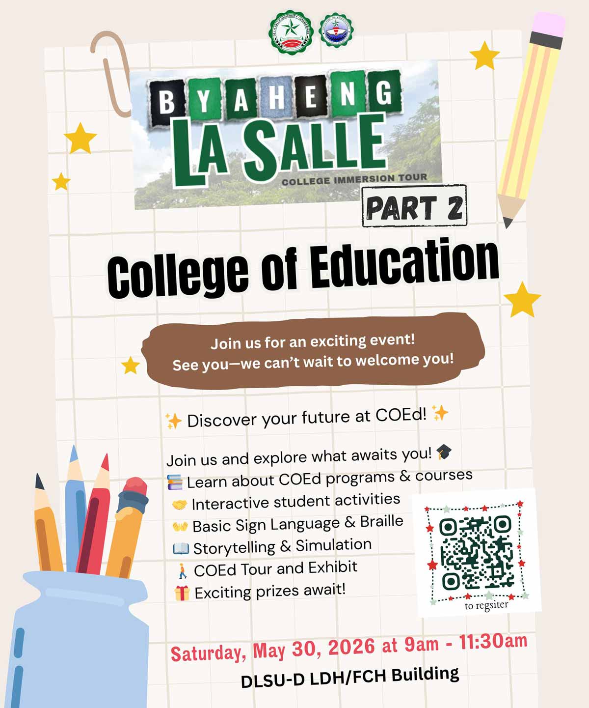 Byaheng La Salle Opens Campus to Freshmen