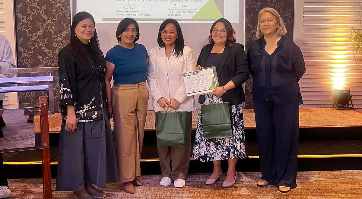 CSA named Outstanding OJT Partner by DLSU-D Marketing Management Program