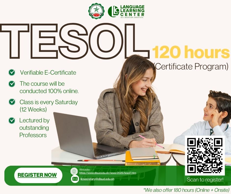TESOL Basic Now Open for Enrollment