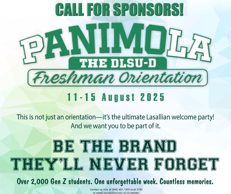 DLSU-D Seeks Sponsors for Orientation 2025