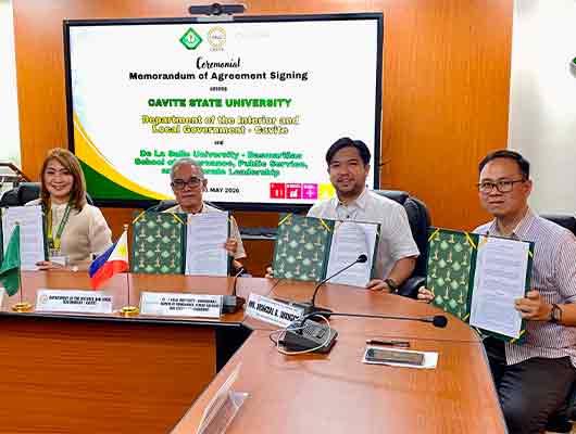 DLSU-D, CVSU, and DILG–Cavite Sign MOA