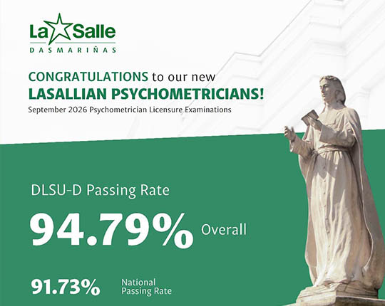 DLSU-D Celebrates 100% Passing Rate in 2026 PsLE