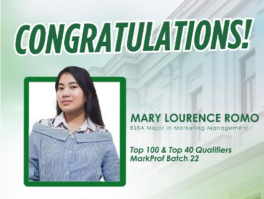DLSU-D Alumna Among Top Qualifiers of MarkProf Batch 22