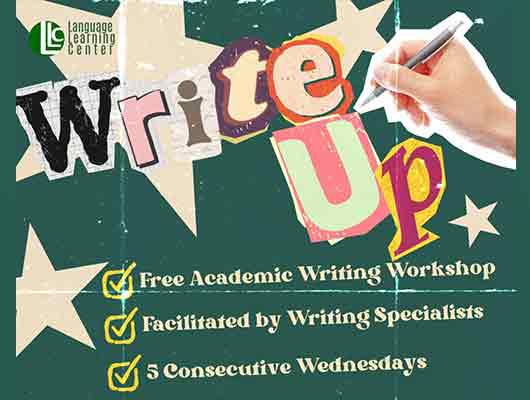 Language Learning Center to Hold 5-Week Writing Workshop