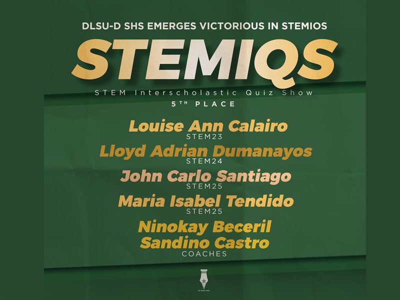 SHS emerges victorious in STEMIQS