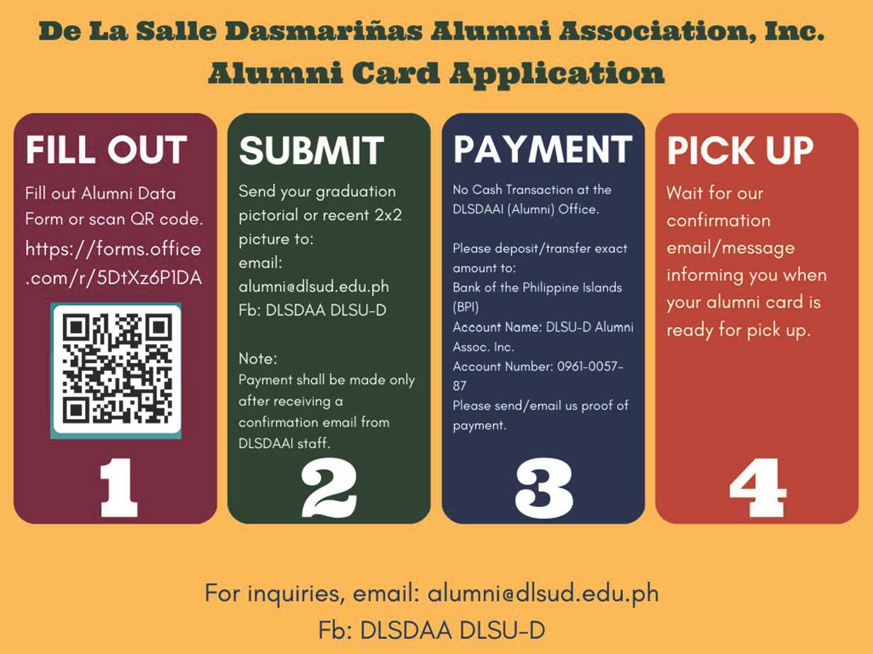 DLSU-D Alumni Card Application