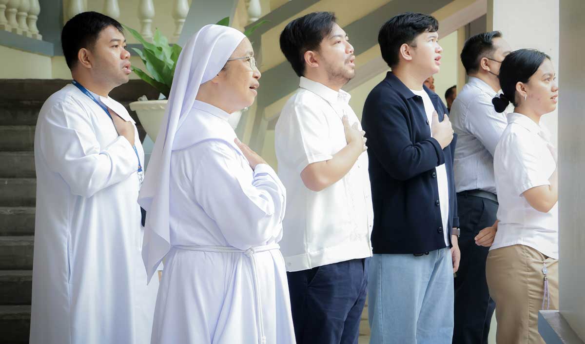 DLSU-D Flag Raising at the Courtyard gallery