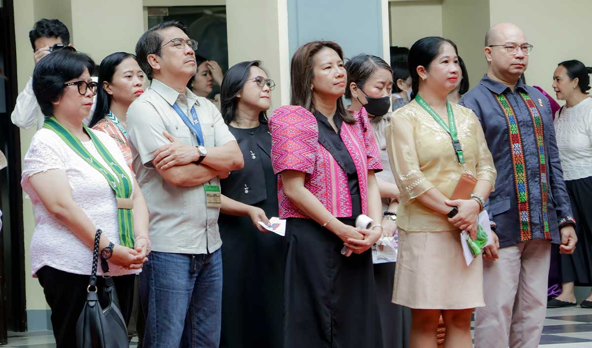 DLSU-D Flag Raising at the Courtyard gallery