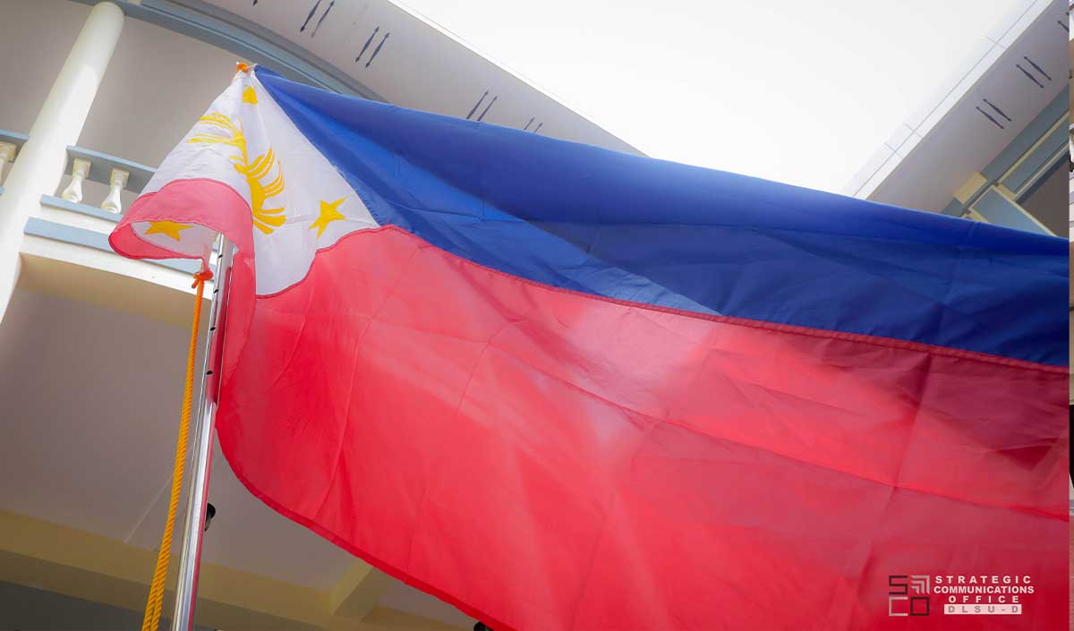 DLSU-D Flag Raising at the Courtyard gallery