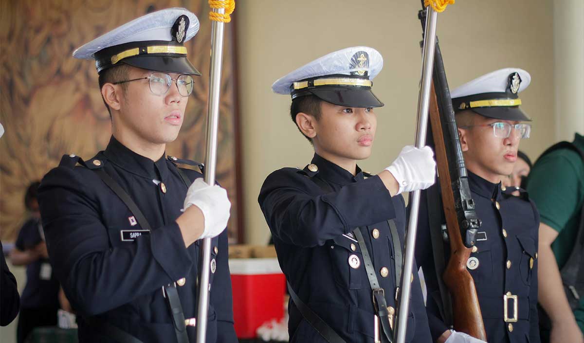 DLSU-D Flag Raising at the Courtyard gallery