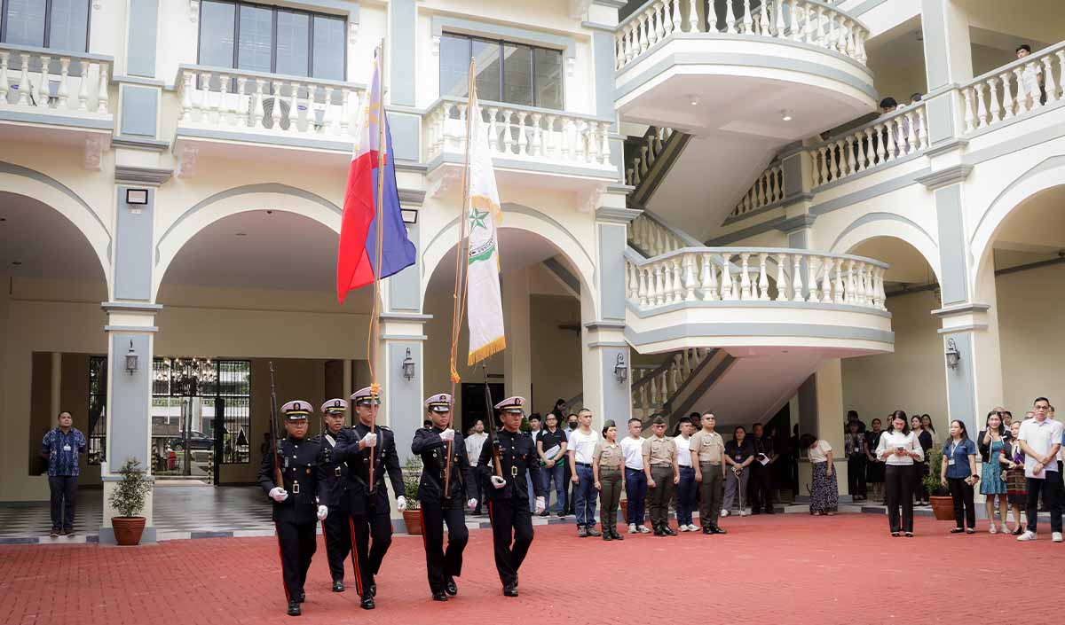 DLSU-D Flag Raising at the Courtyard gallery
