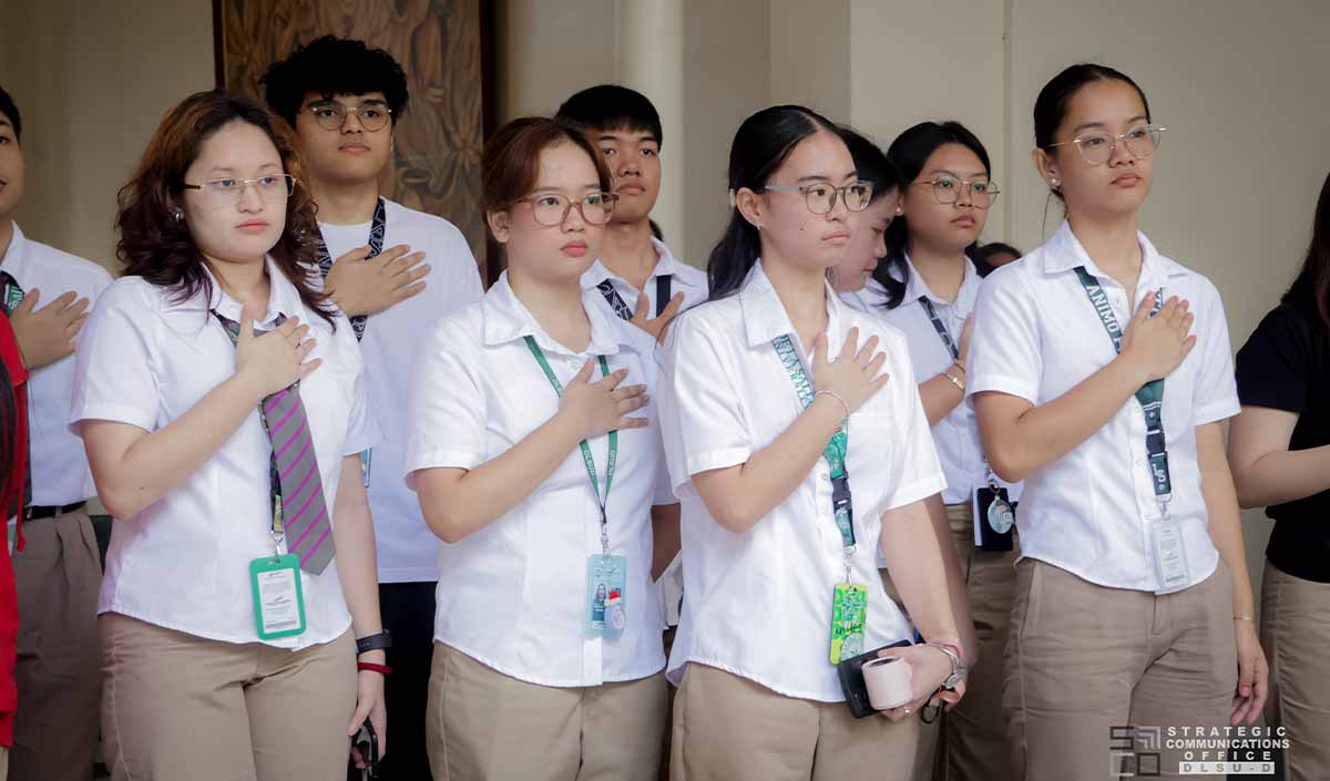 DLSU-D Flag Raising at the Courtyard gallery