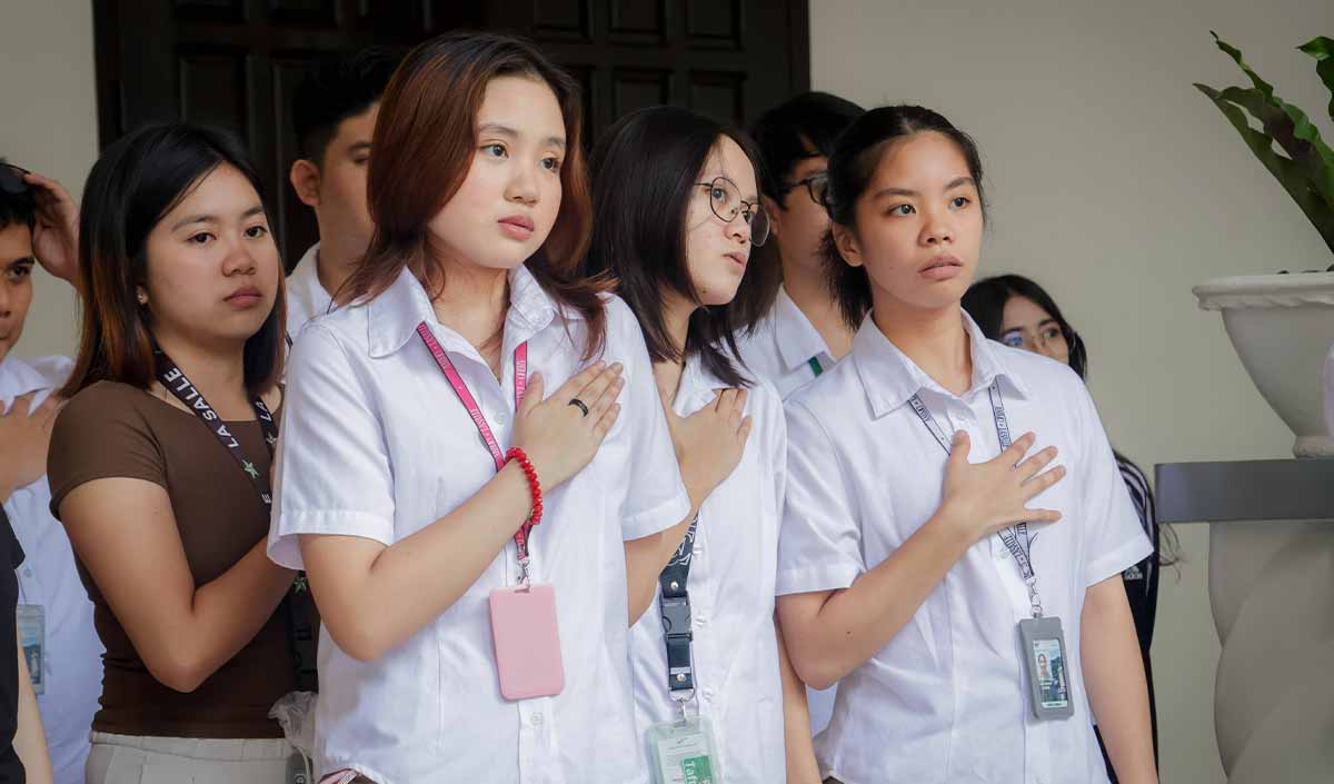 DLSU-D Flag Raising at the Courtyard gallery