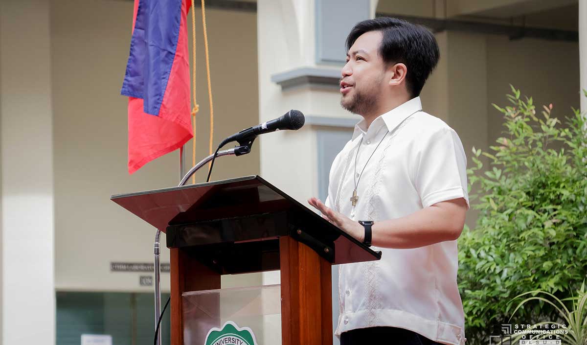 DLSU-D Flag Raising at the Courtyard gallery