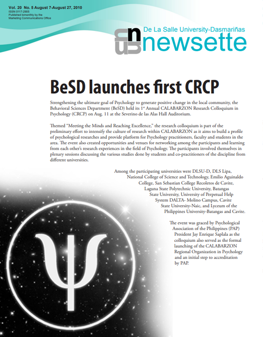 BeSD launches first CRCP