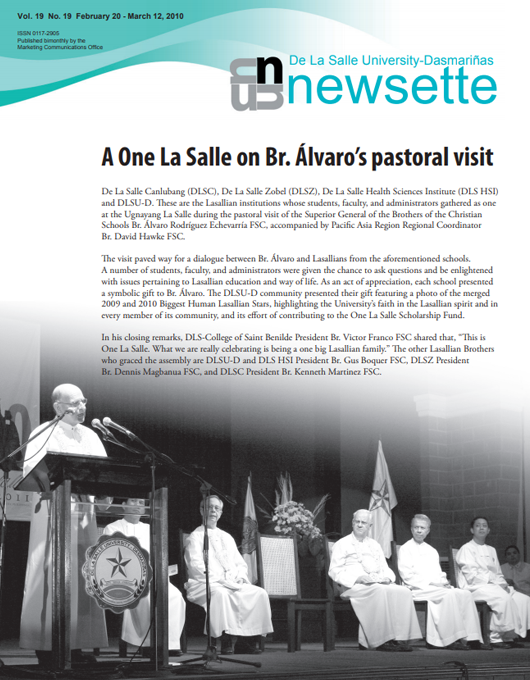 A One La Salle on Br. Álvaro’s pastoral visit