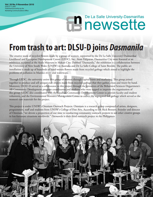 From trash to art: DLSU-D joins Dasmanila