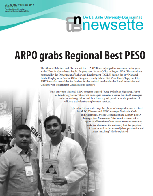AARO grabs Regional Best PESO