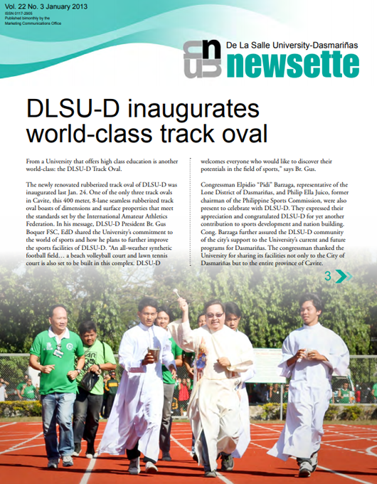 DLSU-D inaugurates world-class track oval